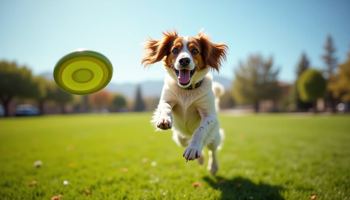 A dog on a walk — Dog Supplements in Victorville, CA