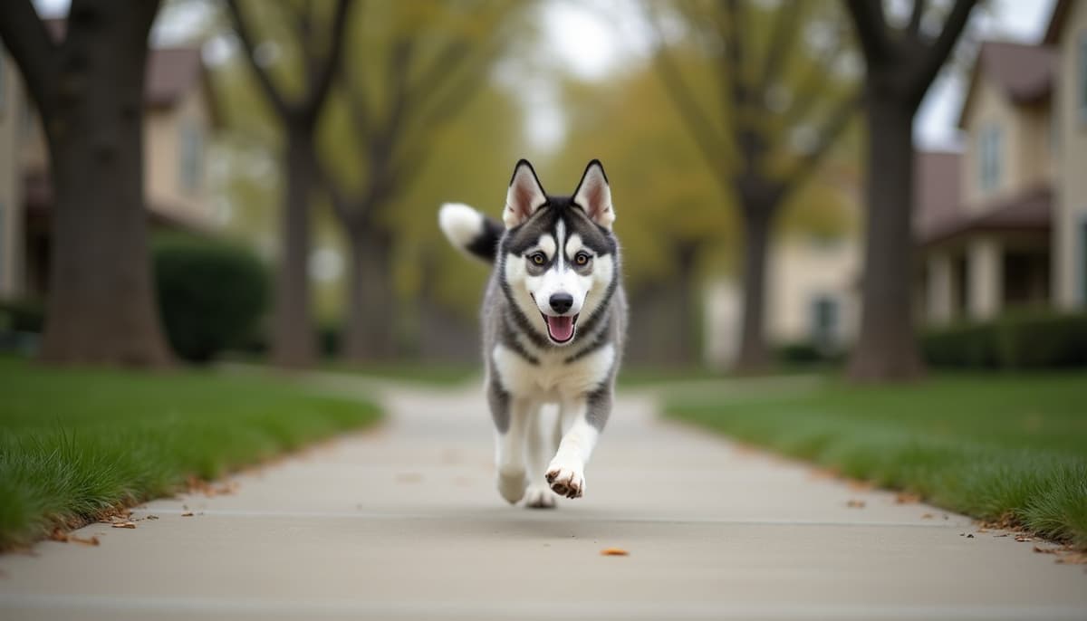A dog on a walk — Dog Supplements in Visalia, CA