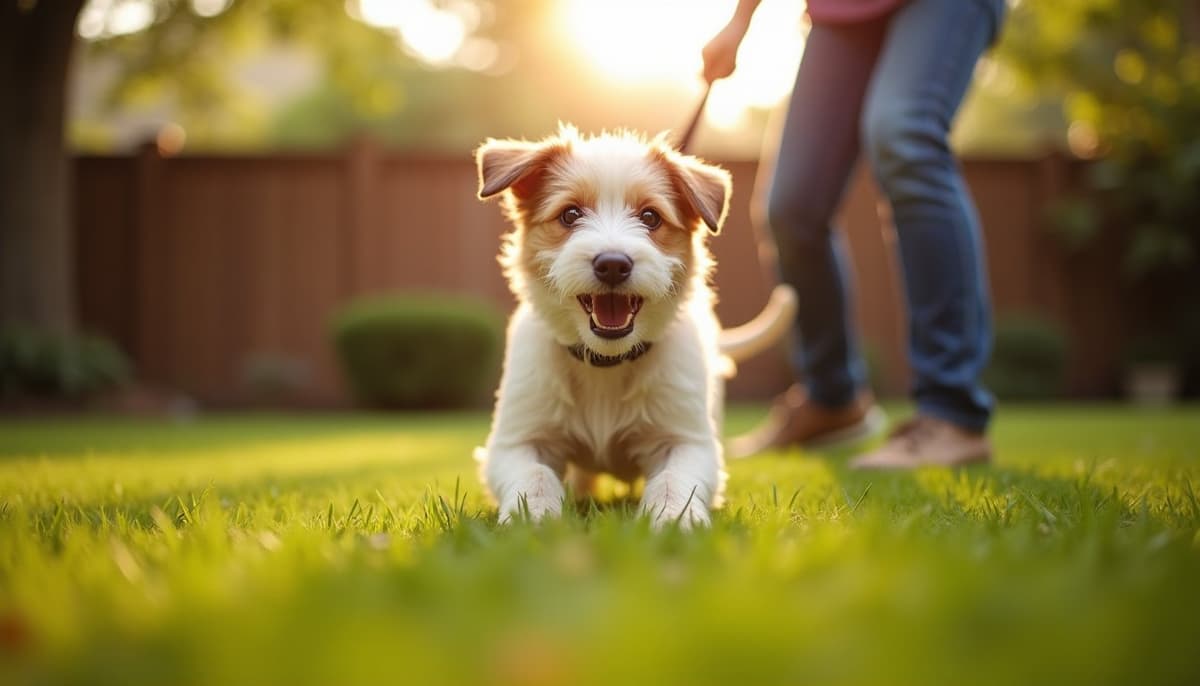 A dog on a walk — Holistic Vet in Antioch, CA