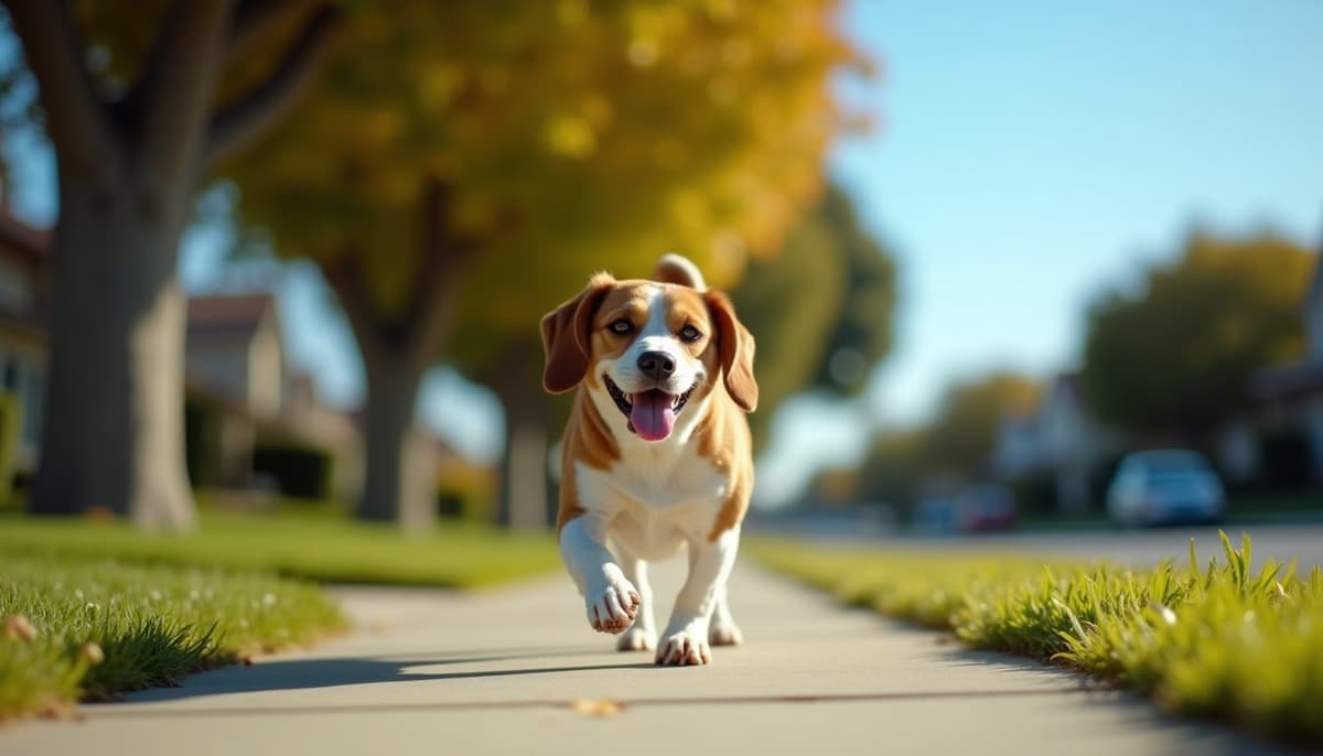 A dog on a walk — Holistic Vet in Irvine, CA