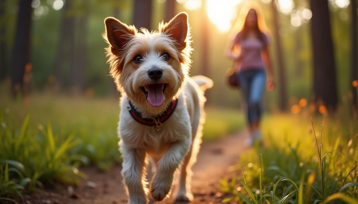A dog on a walk — Holistic Vet in Joliet, IL
