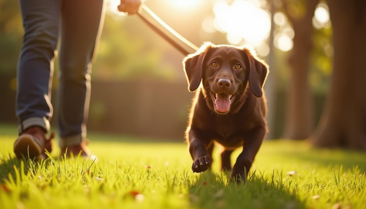 A dog on a walk — Holistic Vet in Los Angeles, CA