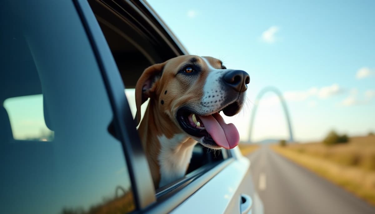 A dog on a walk — Holistic Vet in Saint Louis, MO