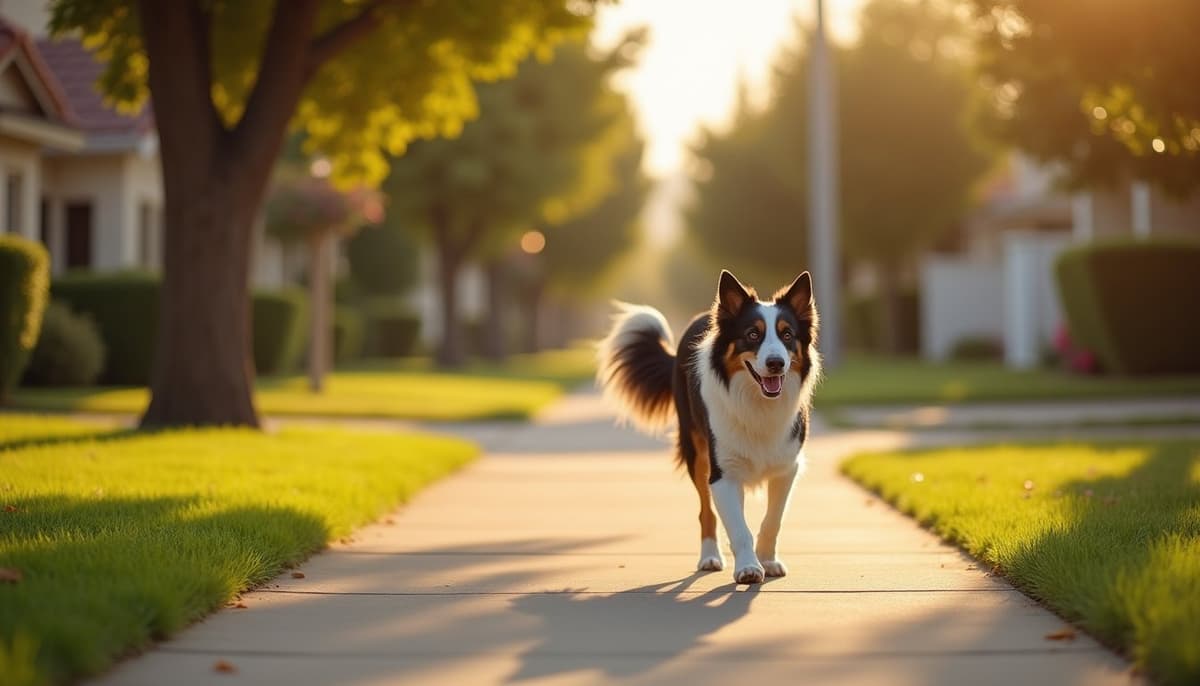 A dog on a walk — Holistic Vet in San Bernardino, CA