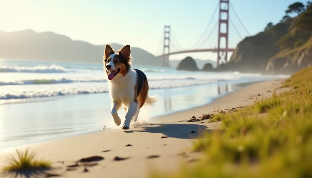 A dog on a walk — Holistic Vet in San Francisco, CA