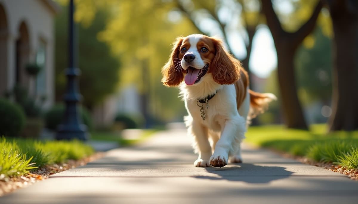 A dog on a walk — Holistic Vet in Santa Clara, CA