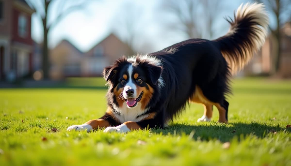 A dog on a walk — Mobile Vet for Senior Dogs in Akron, OH