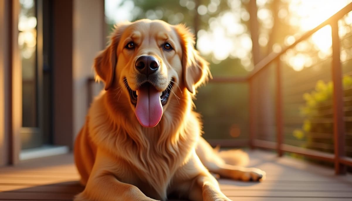 A dog on a walk — Mobile Vet for Senior Dogs in Albuquerque, NM