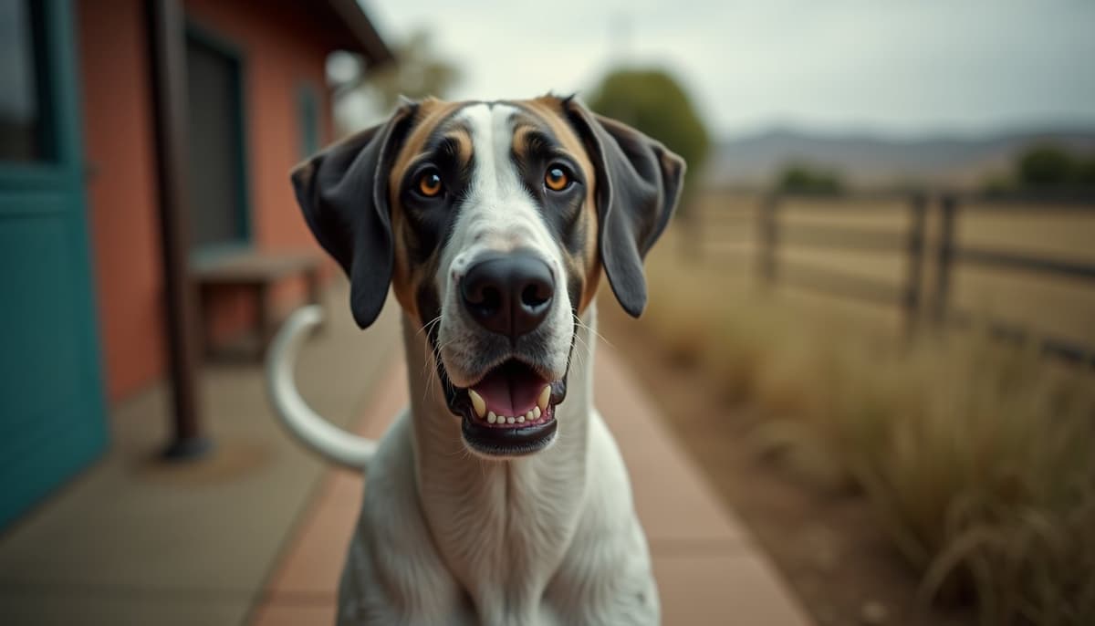 A dog on a walk — Mobile Vet for Senior Dogs in Bakersfield, CA