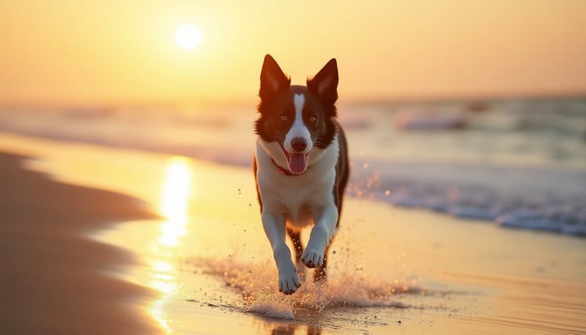 A dog on a walk — Mobile Vet for Senior Dogs in Beaumont TX
