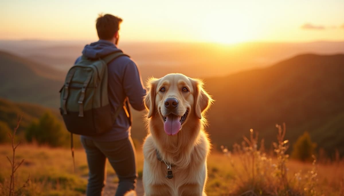 A dog on a walk — Mobile Vet for Senior Dogs in Cary, NC