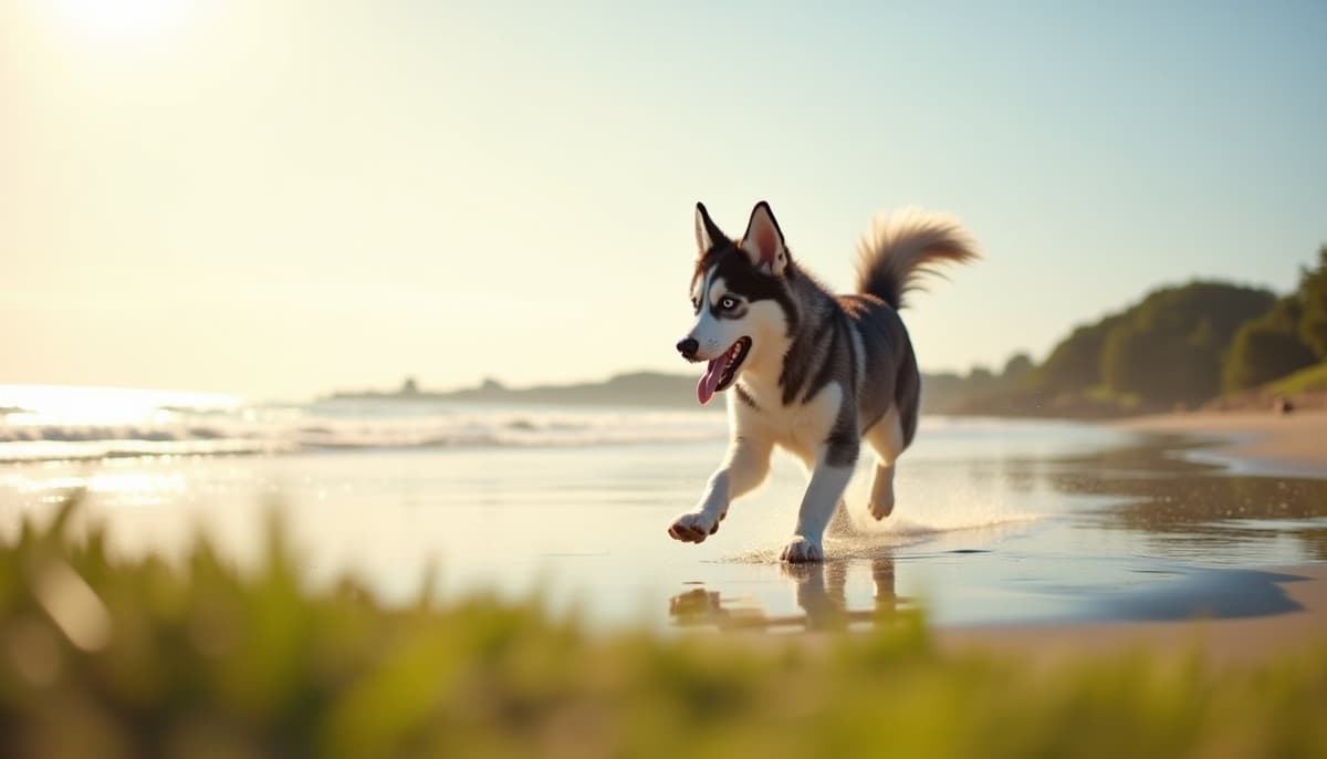 A dog on a walk — Mobile Vet for Senior Dogs in Dallas, TX