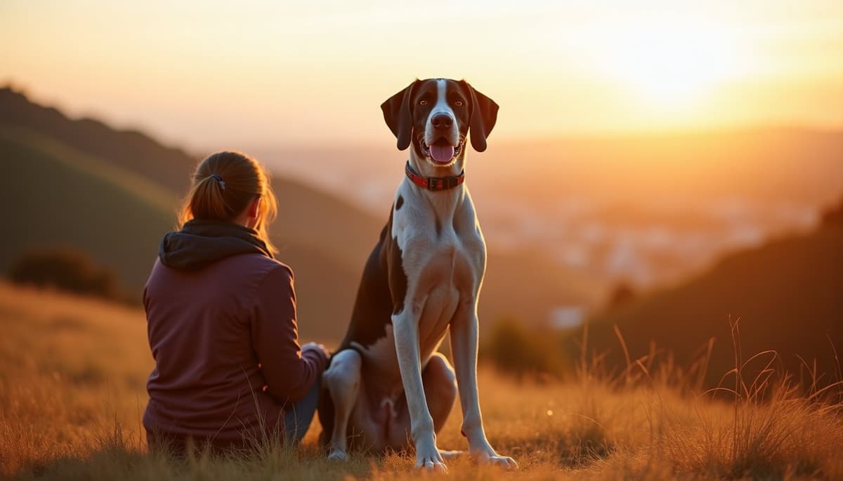 A dog on a walk ā Mobile Vet for Senior Dogs in Daly City, CA