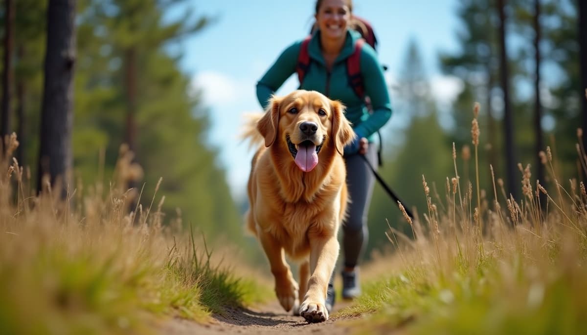 A dog on a walk ā Mobile Vet for Senior Dogs in Erie, PA
