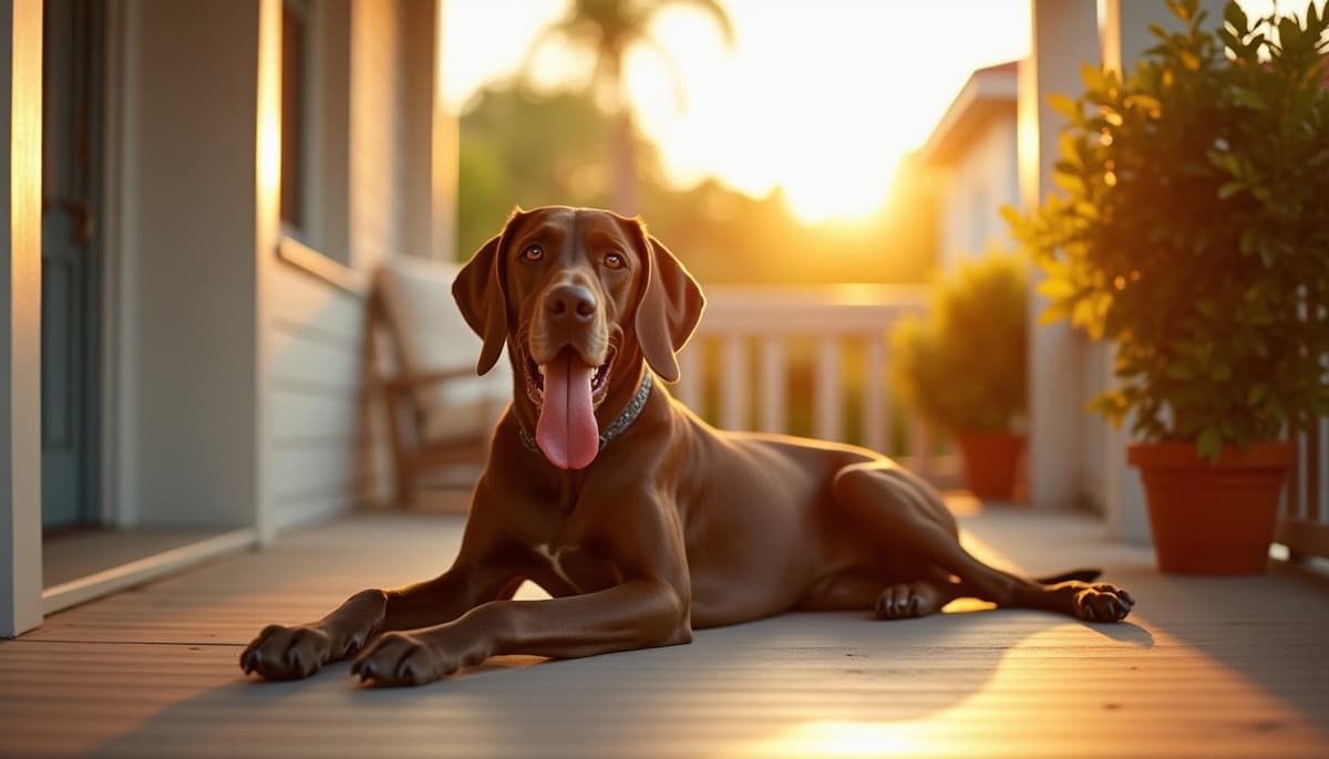 A dog on a walk — Mobile Vet for Senior Dogs in Fort Lauderdale, FL