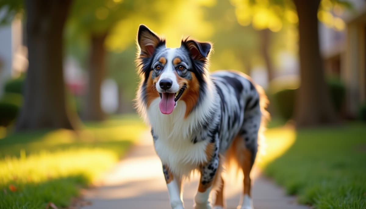 A dog on a walk — Mobile Vet for Senior Dogs Fort Wayne IN