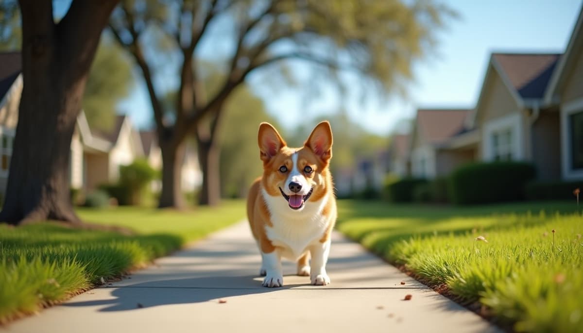 A dog on a walk — Mobile Vet for Senior Dogs in Gainesville, FL