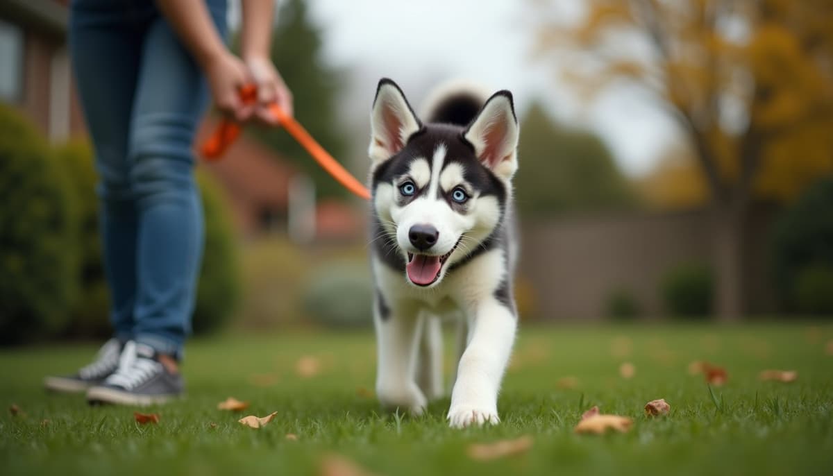 A dog on a walk — Mobile Vet for Senior Dogs in Inglewood, CA