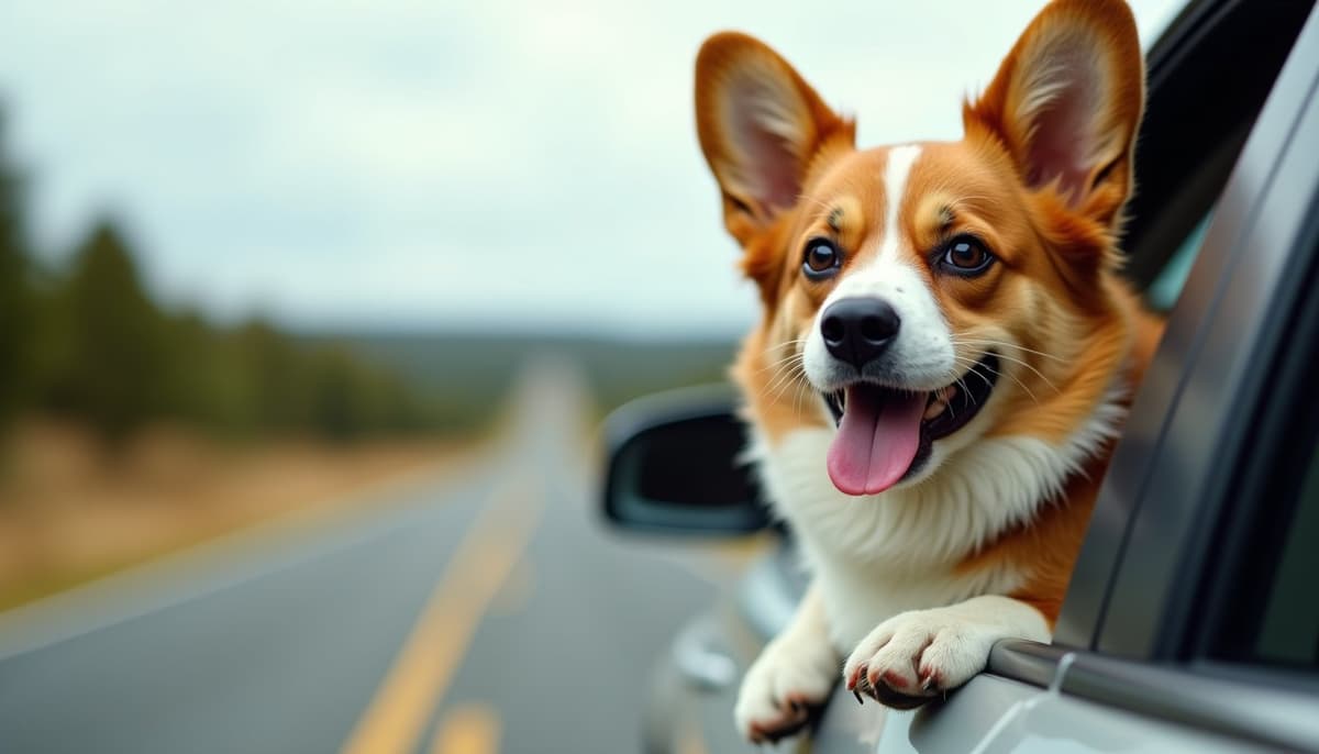 A dog on a walk — Mobile Vet for Senior Dogs in Lafayette, LA
