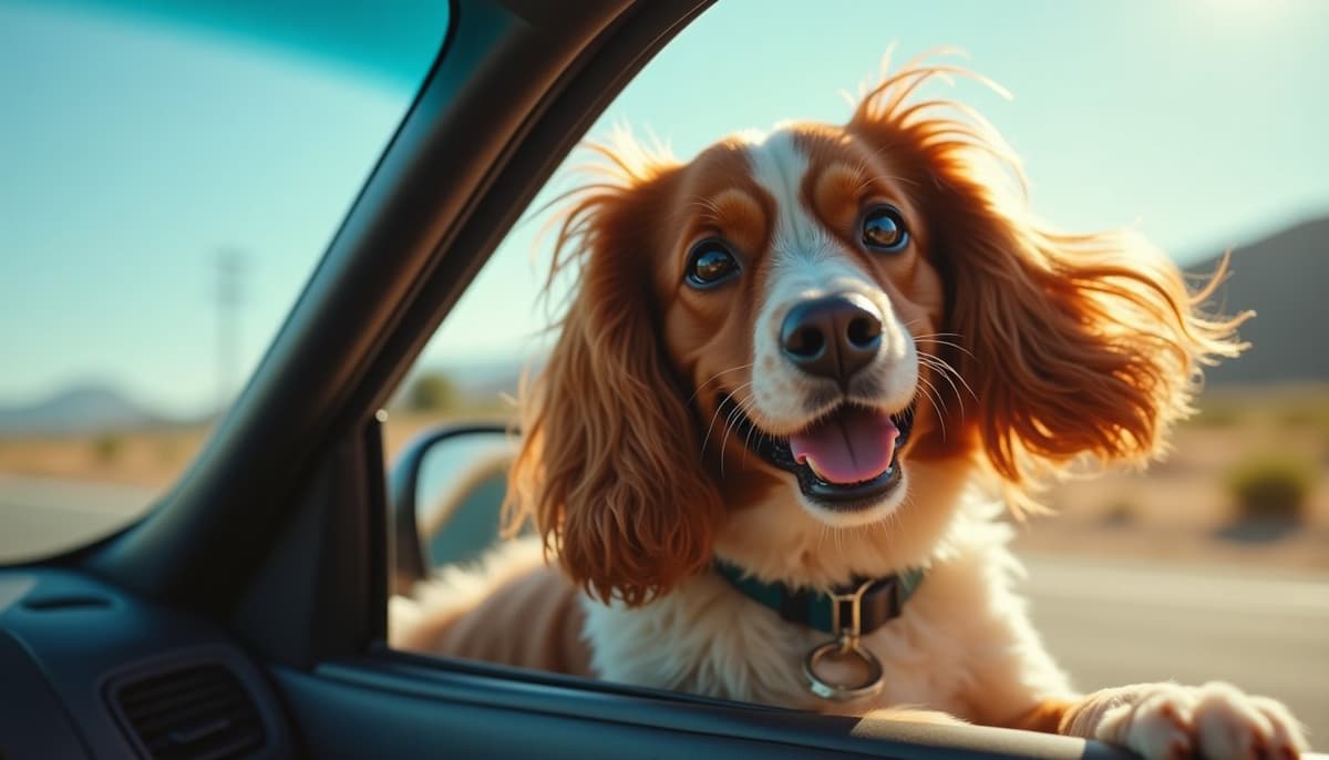 A dog on a walk — Mobile Vet for Senior Dogs in Los Angeles, CA