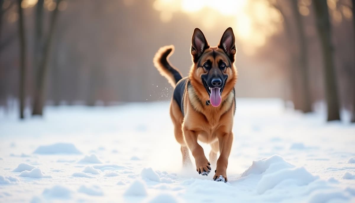 A dog on a walk — Mobile Vet for Senior Dogs in Modesto, CA