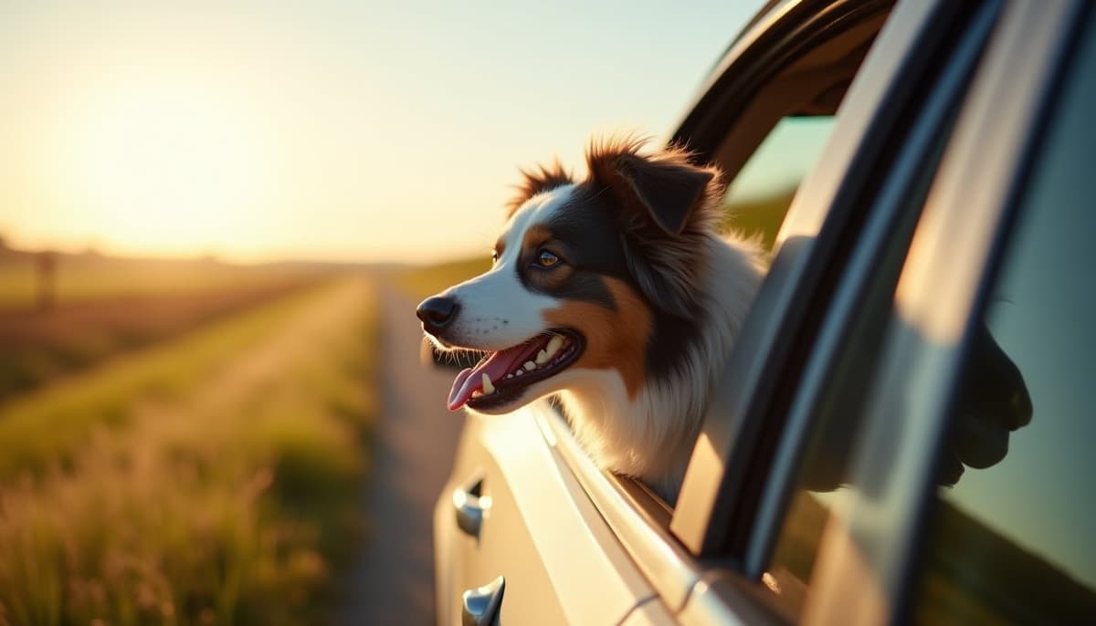 A dog on a walk — Mobile Vet for Senior Dogs in Newport News, VA