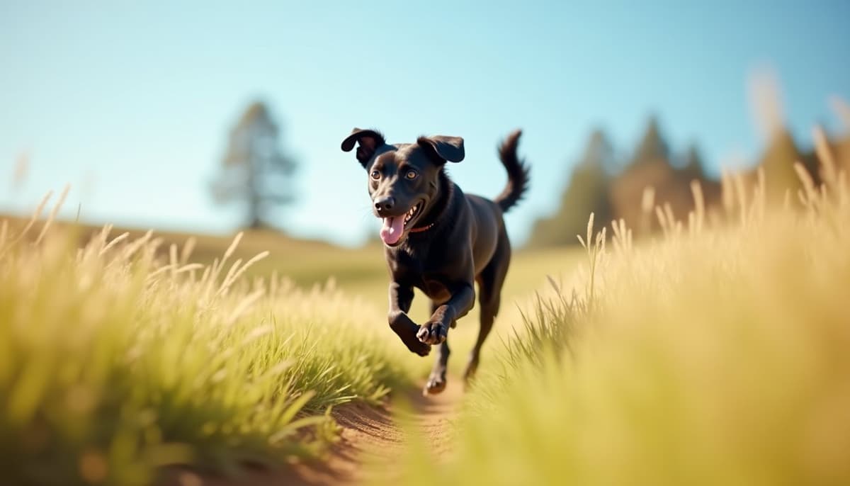 A dog on a walk — Mobile Vet for Senior Dogs in Oakland, CA