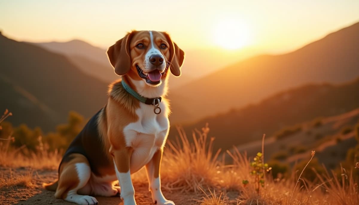 A dog on a walk — Mobile Vet for Senior Dogs in Orange, CA