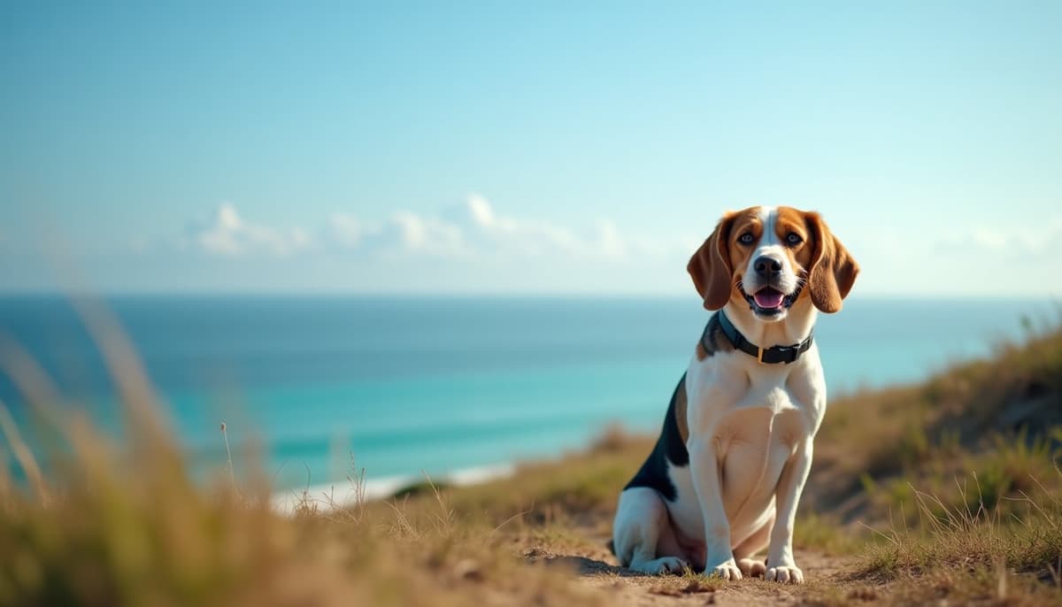 A dog on a walk — Mobile Vet for Senior Dogs in Pompano Beach, FL