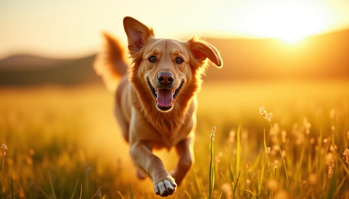 A dog on a walk — Mobile Vet for Senior Dogs in Rancho Cucamonga, CA