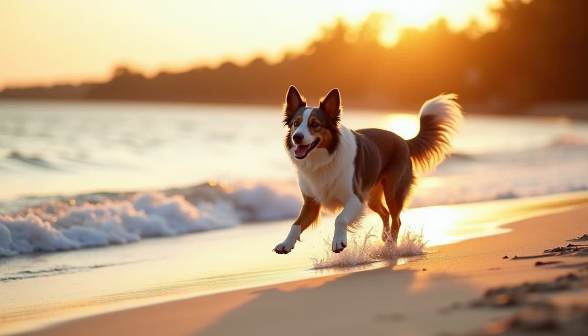 A dog on a walk — Mobile Vet for Senior Dogs in Tampa, FL