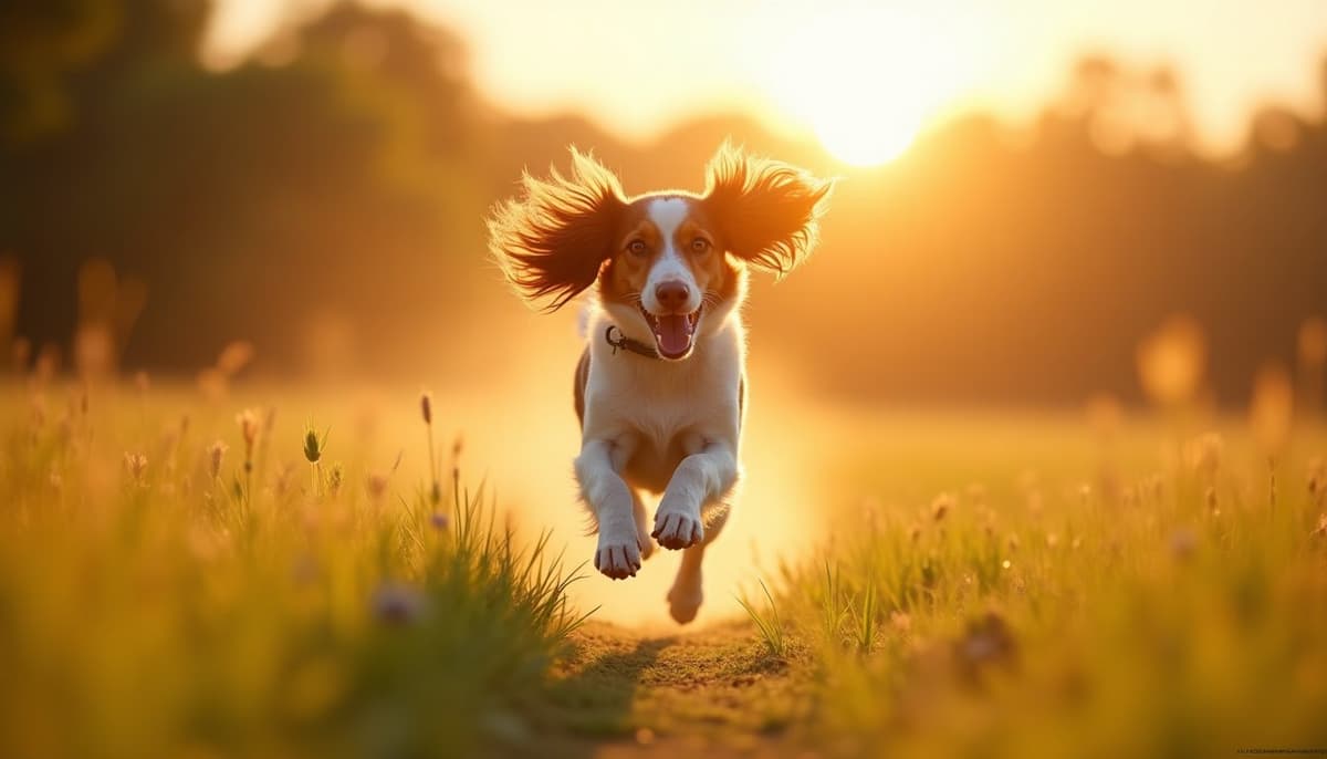 A dog on a walk — Mobile Vet for Senior Dogs in Toledo, OH