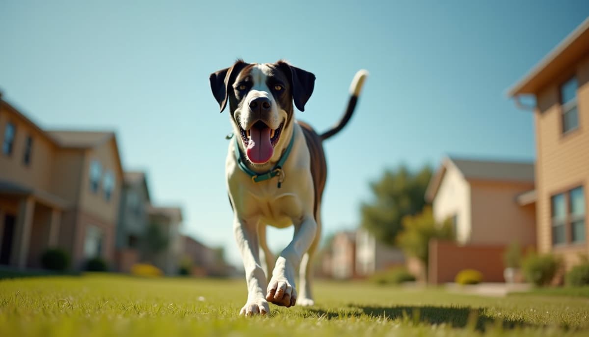 A dog on a walk — Mobile Vet for Senior Dogs in Waco, TX