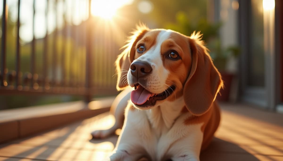 A dog on a walk — Mobile Vet for Senior Dogs in West Jordan, UT