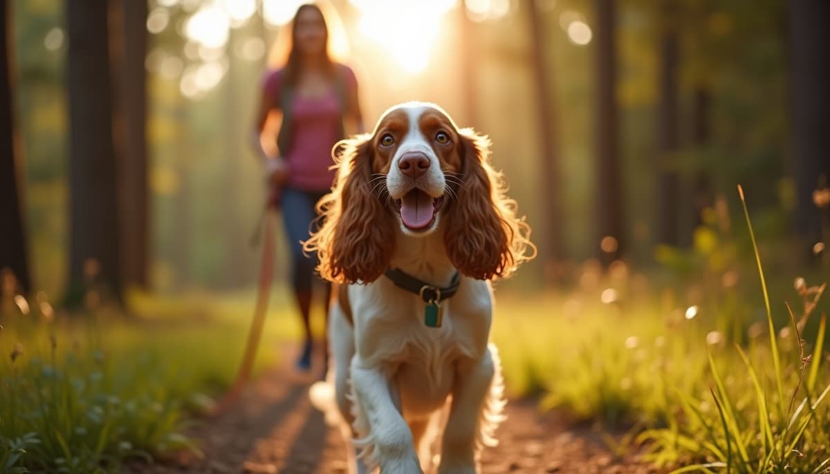 A dog on a walk ā Peptides for Dogs in Atlanta, GA
