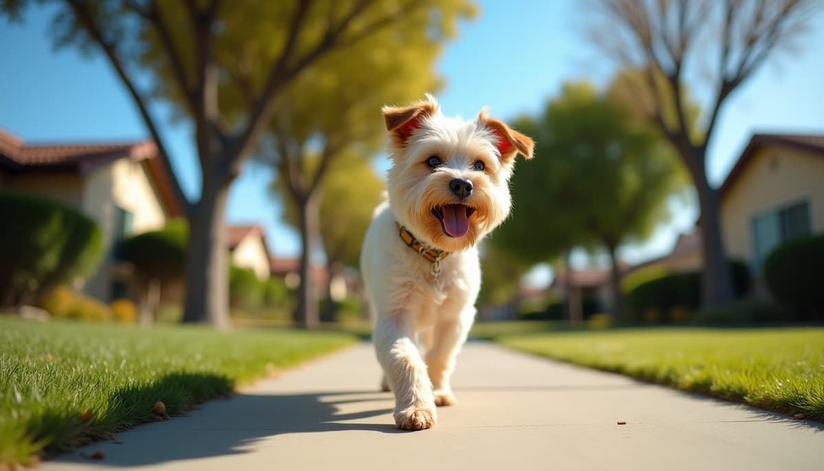 A dog on a walk ā Peptides for Dogs in Bakersfield, CA