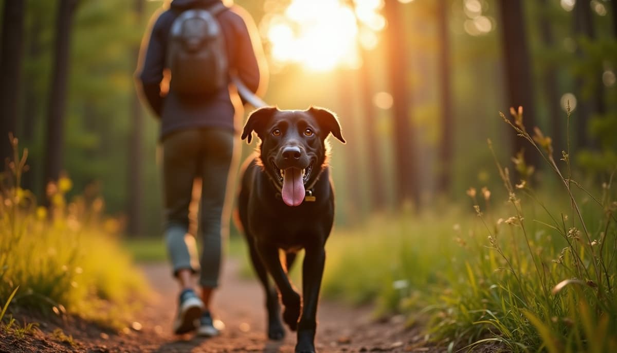 A dog on a walk ā Peptides for Dogs in Chattanooga, TN