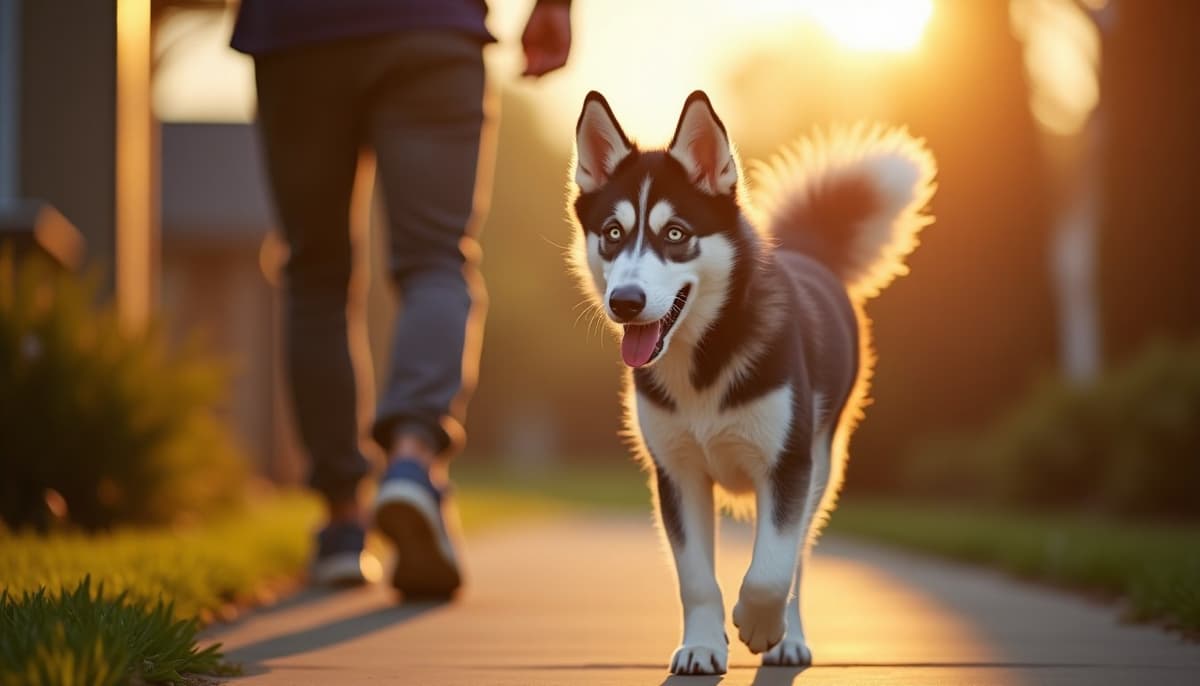 A dog on a walk — Peptides for Dogs in Detroit, MI