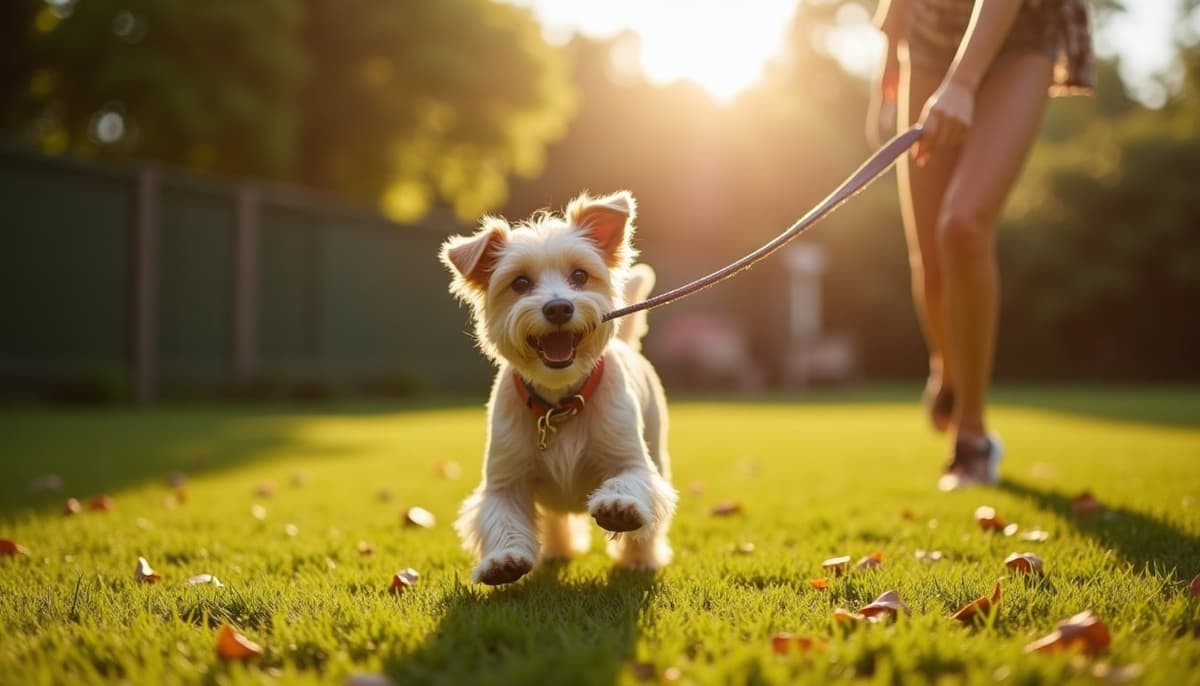 A dog on a walk ā Peptides for Dogs in Fontana, CA