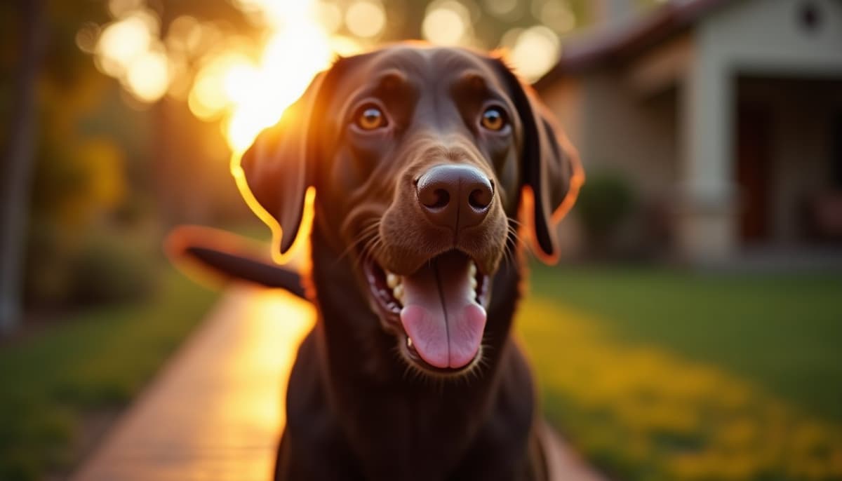 A dog on a walk — Peptides for Dogs in Garland, TX