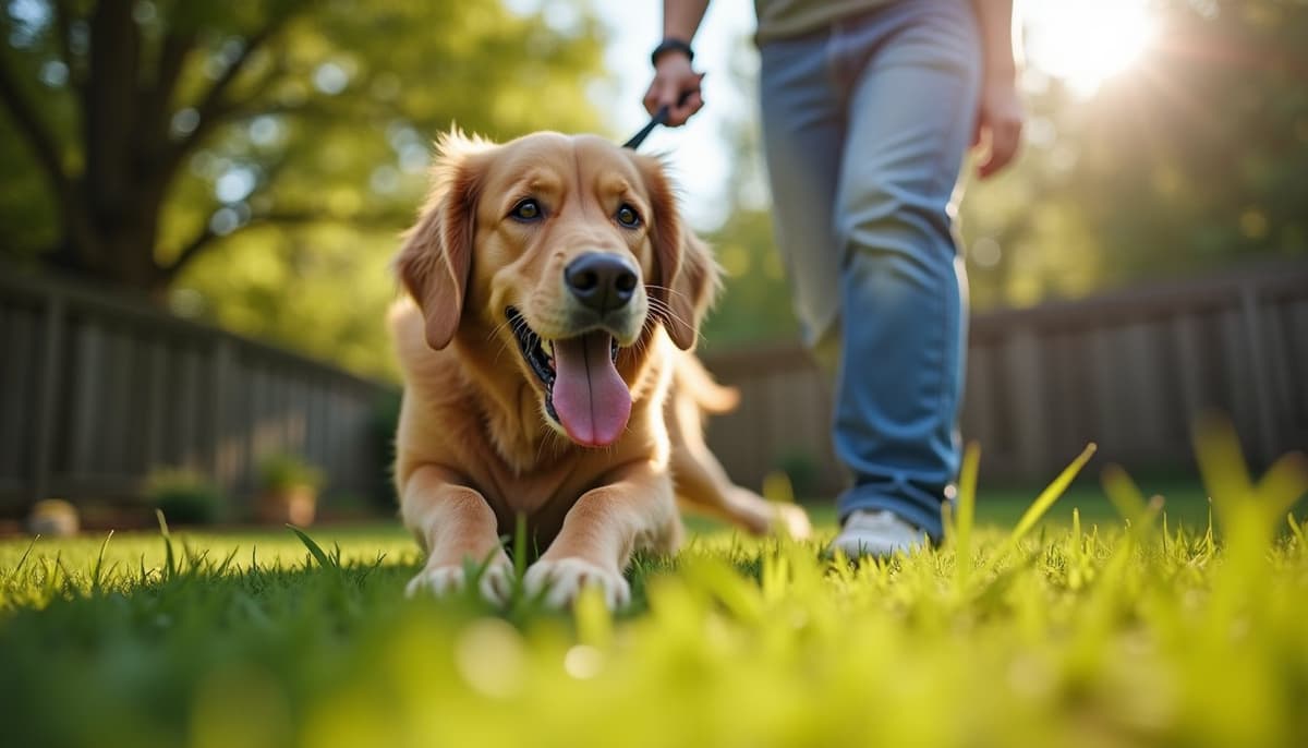 A dog on a walk ā Peptides for Dogs in Greensboro, NC