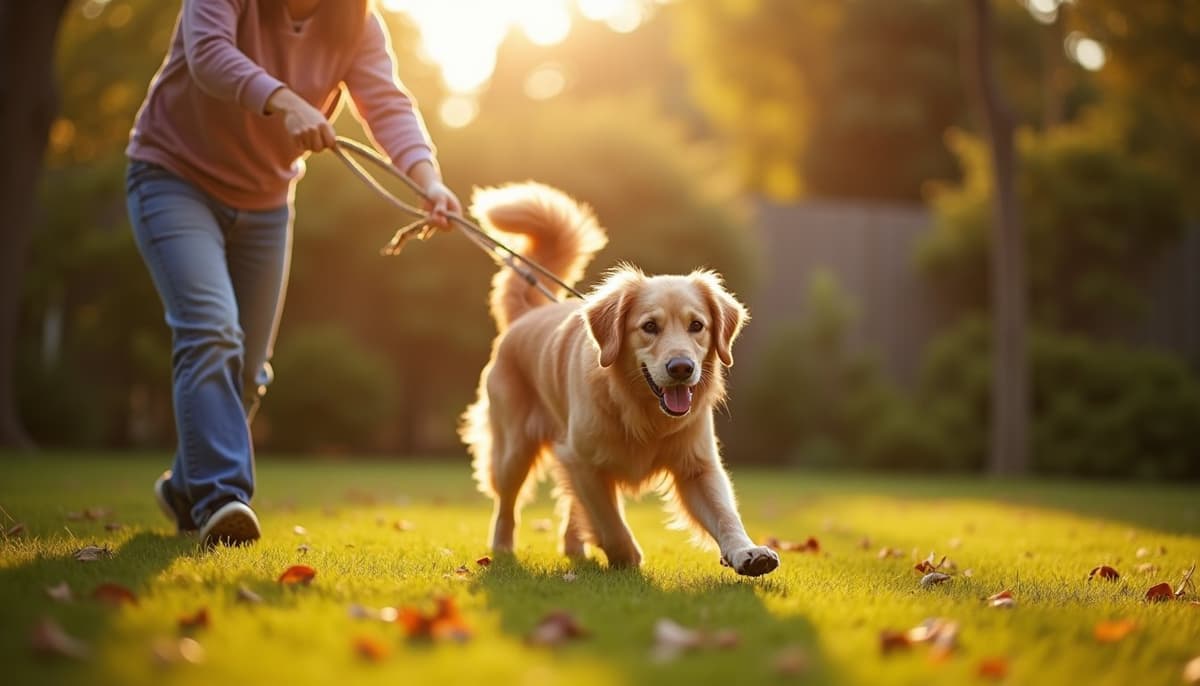 A dog on a walk — Peptides for Dogs in Hartford, CT