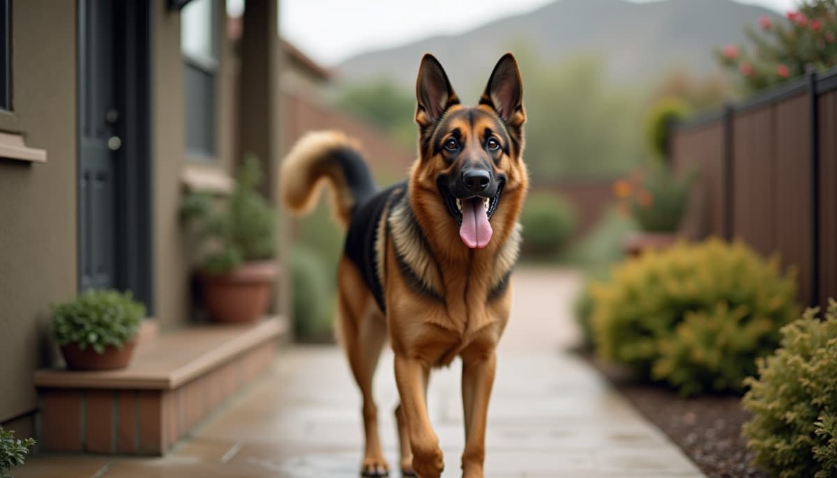 A dog on a walk ā Peptides for Dogs in Henderson, IL
