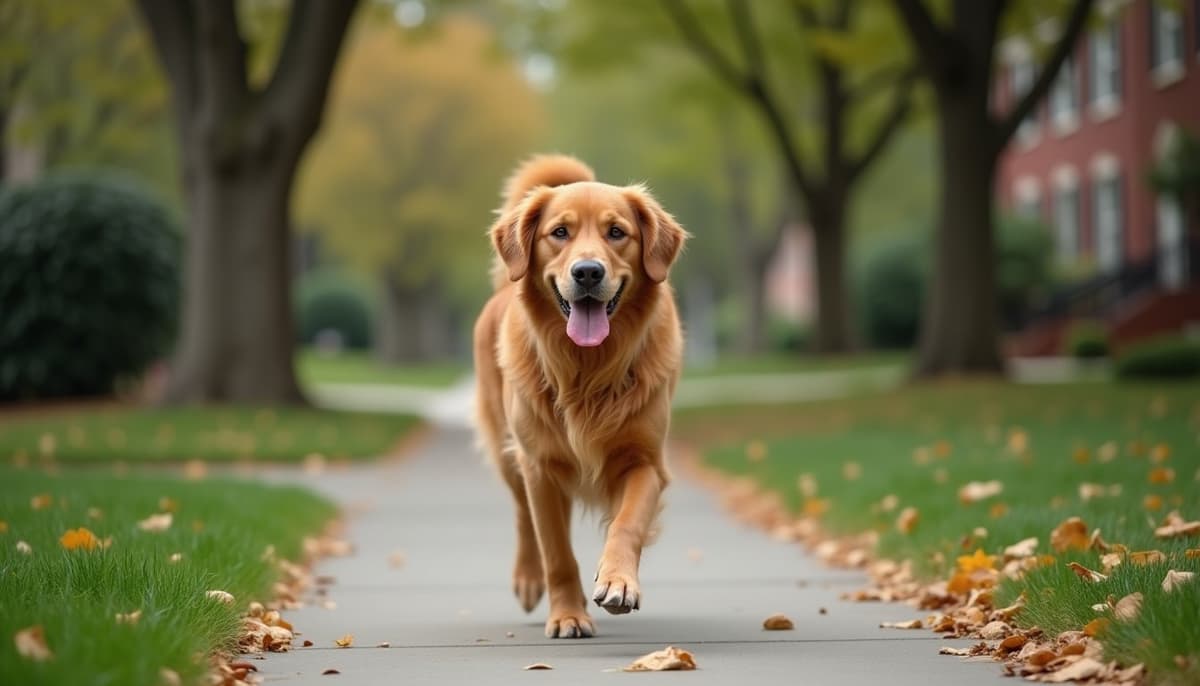 A dog on a walk ā Peptides for Dogs in High Point, NC