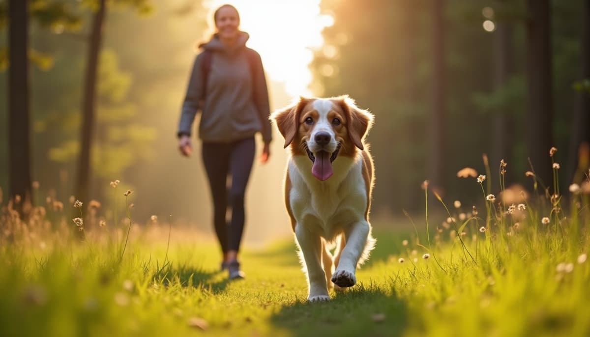 A dog on a walk ā Peptides for Dogs in Huntsville, AL