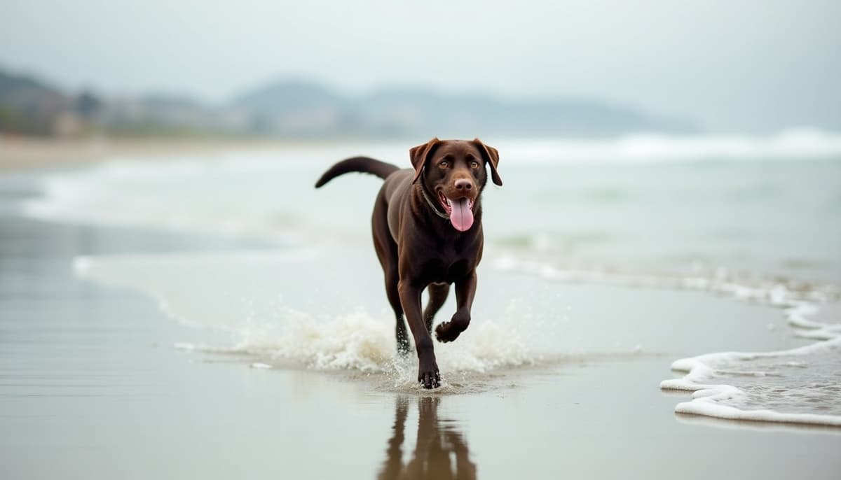 A dog on a walk ā Peptides for Dogs in Long Beach, CA