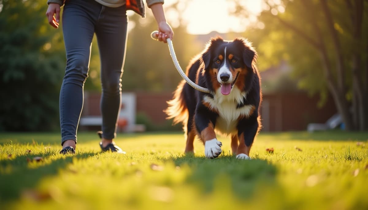 A dog on a walk ā Peptides for Dogs in Midland, MI