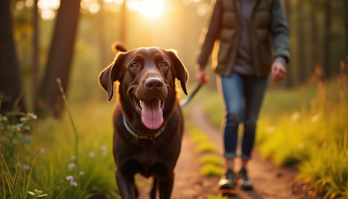A dog on a walk — Peptides for Dogs in Norwalk, CT