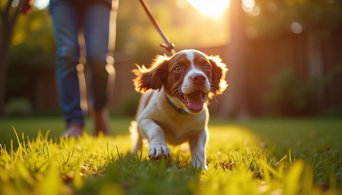 A dog on a walk — Peptides for Dogs in Olathe, KS