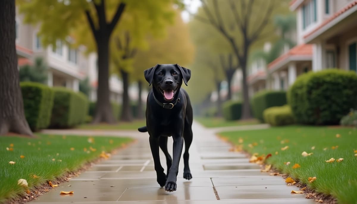 A dog on a walk — Peptides for Dogs in Orange, CA